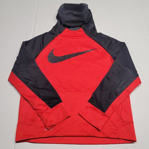 Nike DRI-FIT Boy’s Hoodie size Large color red black - Picture 1 of 5
